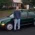 Anthony and his new VW Golf.