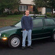 Anthony and his new VW Golf.