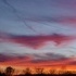 The dusk sky, from Exeter Bible Church.