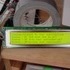 The 4x40 character LCD screen up close.