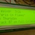 The 4x40 character LCD screen up close.