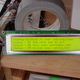 The 4x40 character LCD screen up close.
