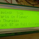 The 4x40 character LCD screen up close.