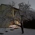 A bright snowy night