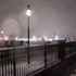 A bright snowy night