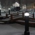 A bright snowy night