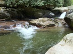 Big Creek Trail hike to Mouse Creek Falls in North Carolina