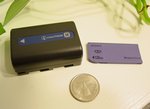 Sony Memory Stick and NP-FM50 battery